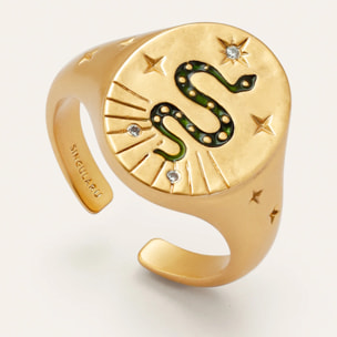 Anello Mystic Serpente Placcato Oro