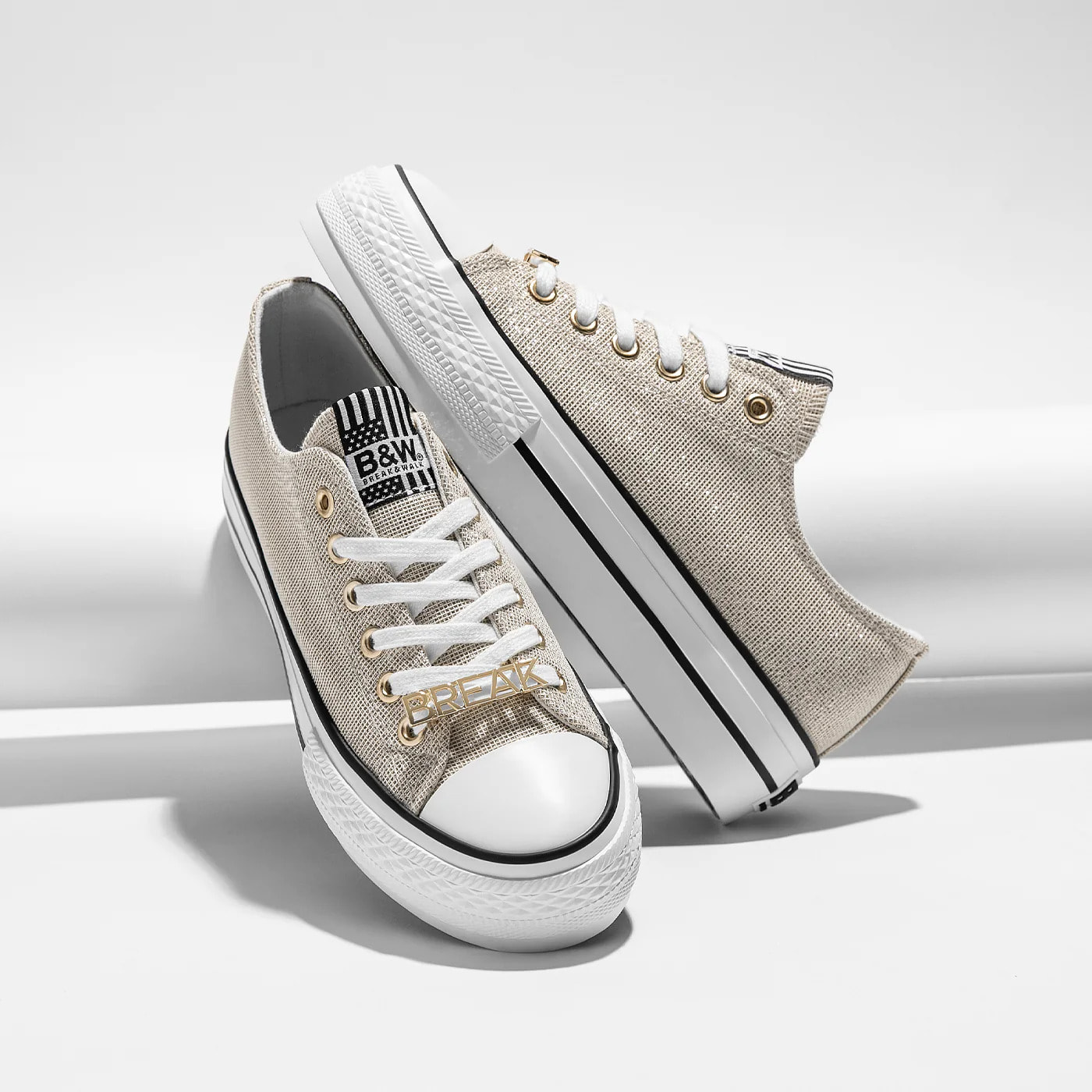 B&W Break&Walk - Sneakers Alte Doppia