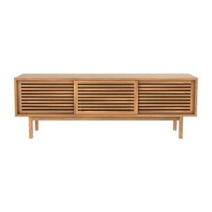 Meuble TV en bois de teck 140 cm - Bormes