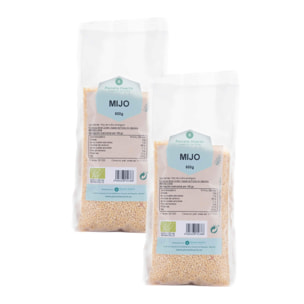 PLANETA HUERTO | Pack 2x Mijo Pelado ECO 500 g - Cereal Nutritivo y Sin Gluten, Ideal para Celíacos y Dietas Saludables, Rico en Hierro y Vitaminas B