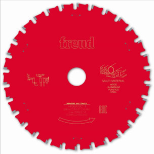 Lame pour scie circulaire portative FREUD - Ø160 2/1,6 AL20 Z30 TPB 0° - F03FS10114 -FR06M001H