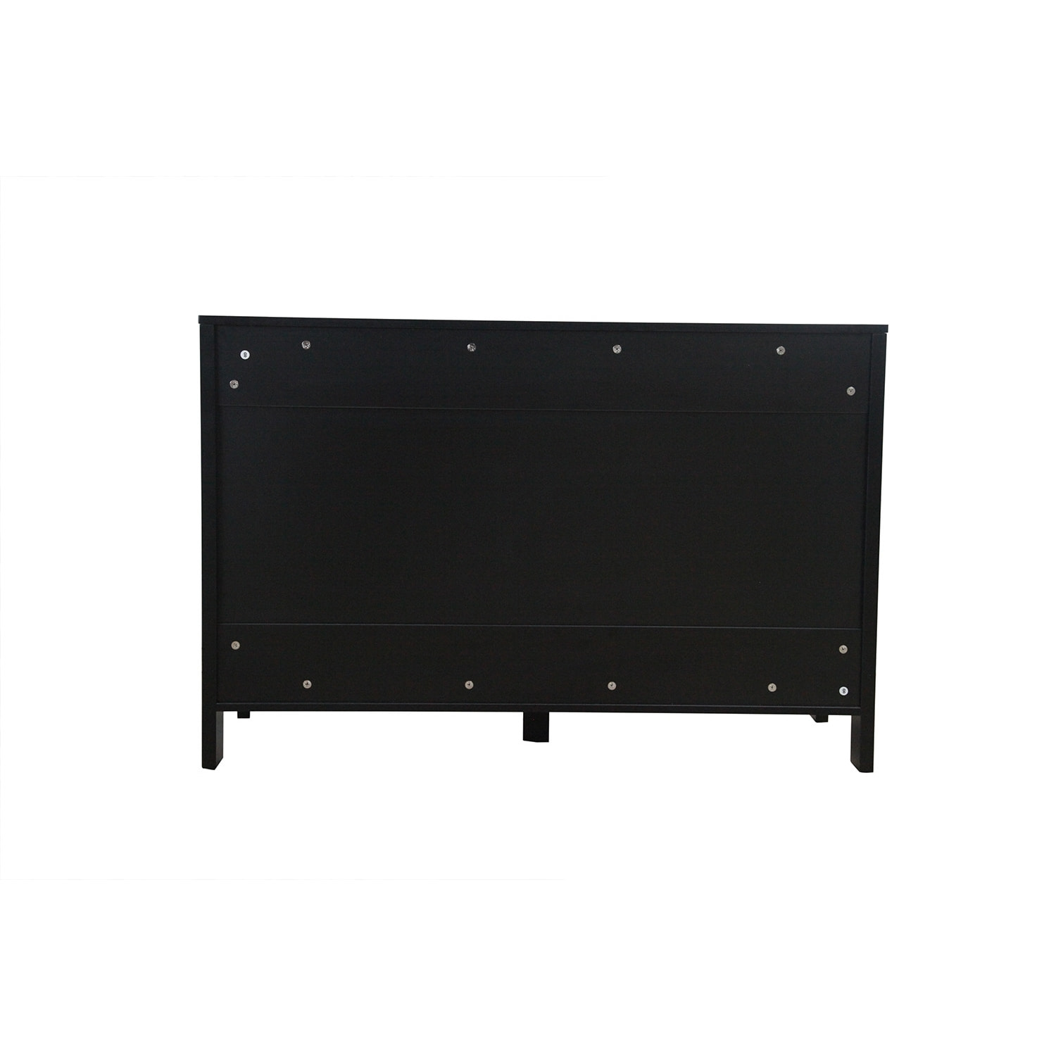Buffet en bois noir et cannage MONTRELO