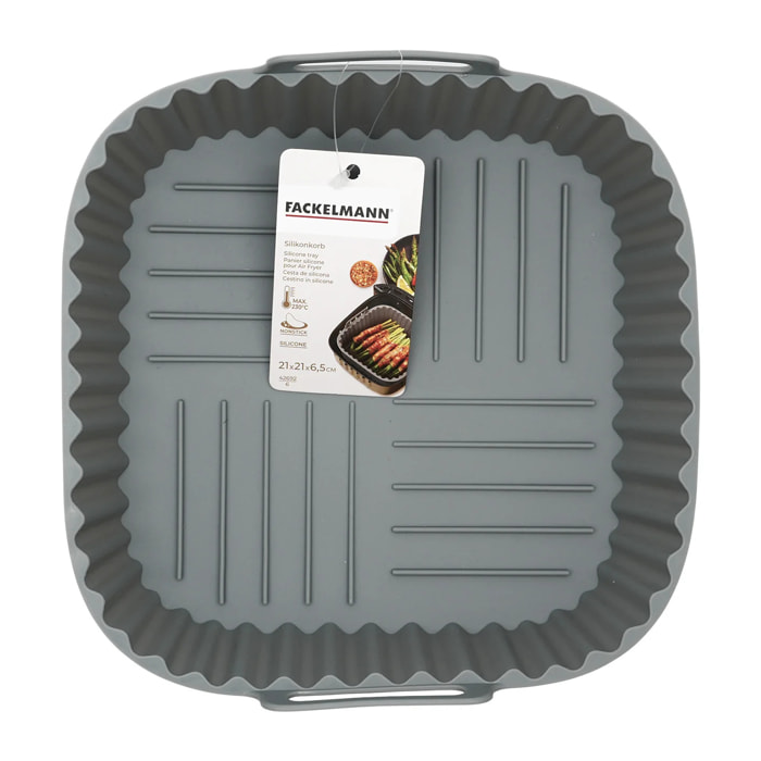 Panier carré en silicone pour AIR FRYER Fackelmann