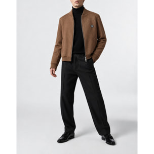 PHILIPP PLEIN Bomber de cuero