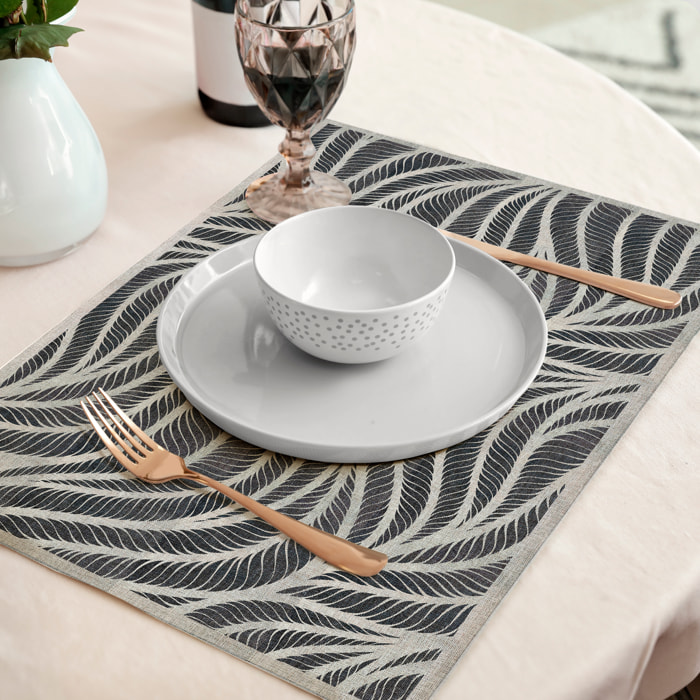 Pack de deux sets de table Heat Noir