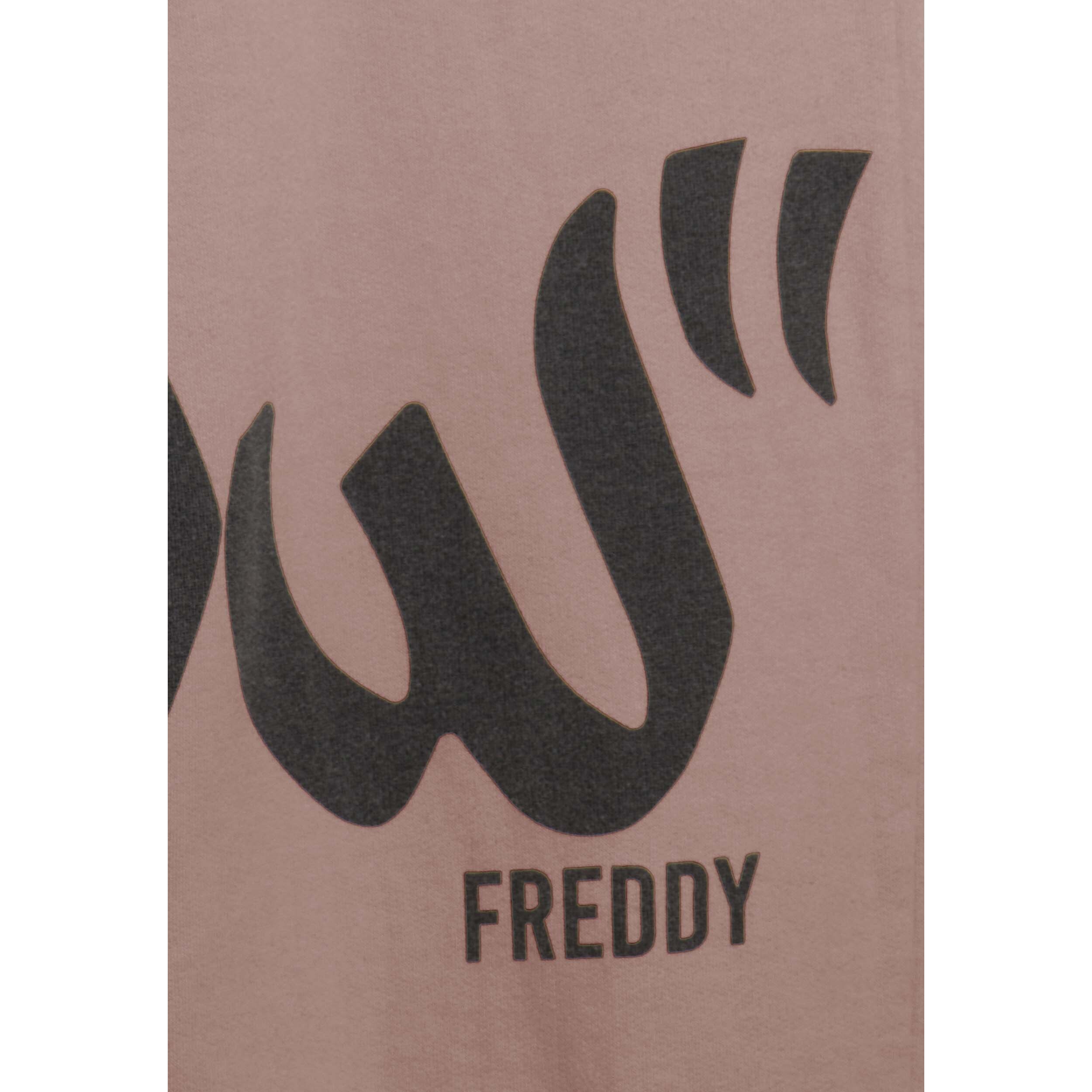 Pantaloni in felpa con stampa Flow e fondo raccolto