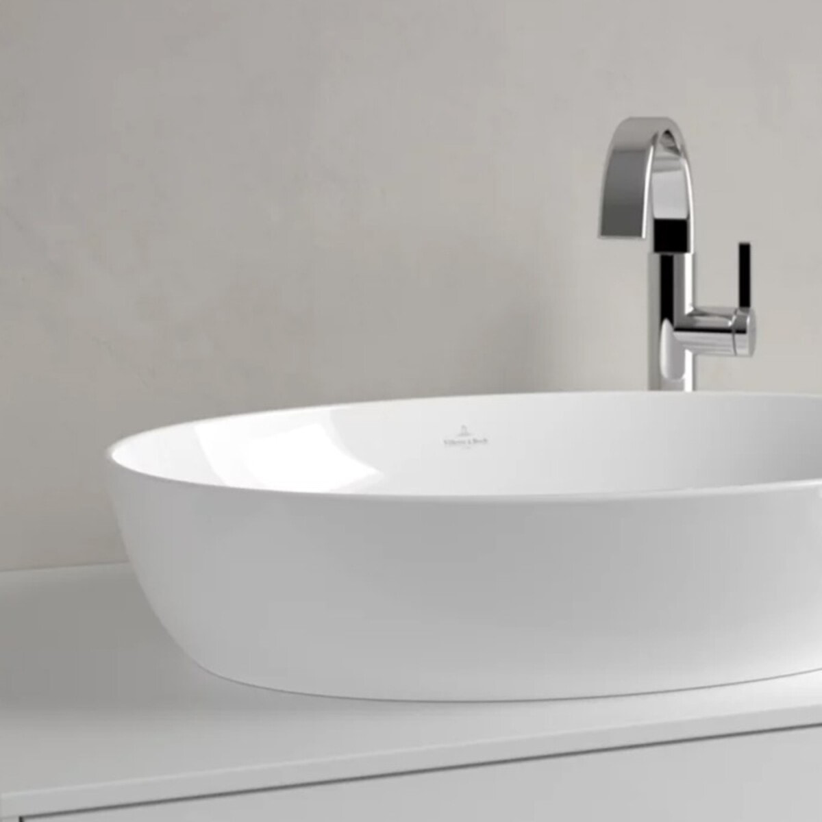 Vasque ovale à poser Artis Blanc CeramicPlus