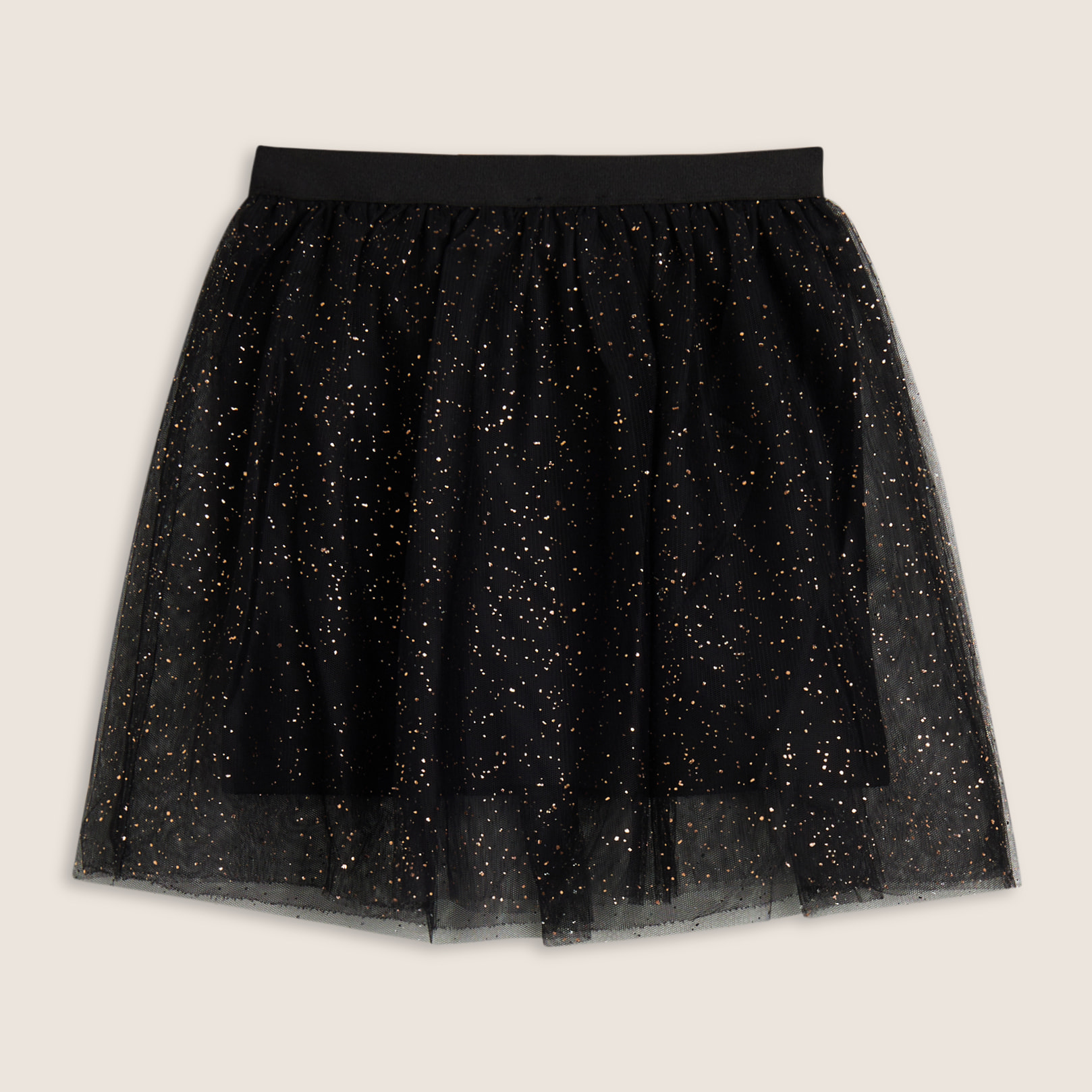 Gonna Bambina in tulle glitter con sottogonna