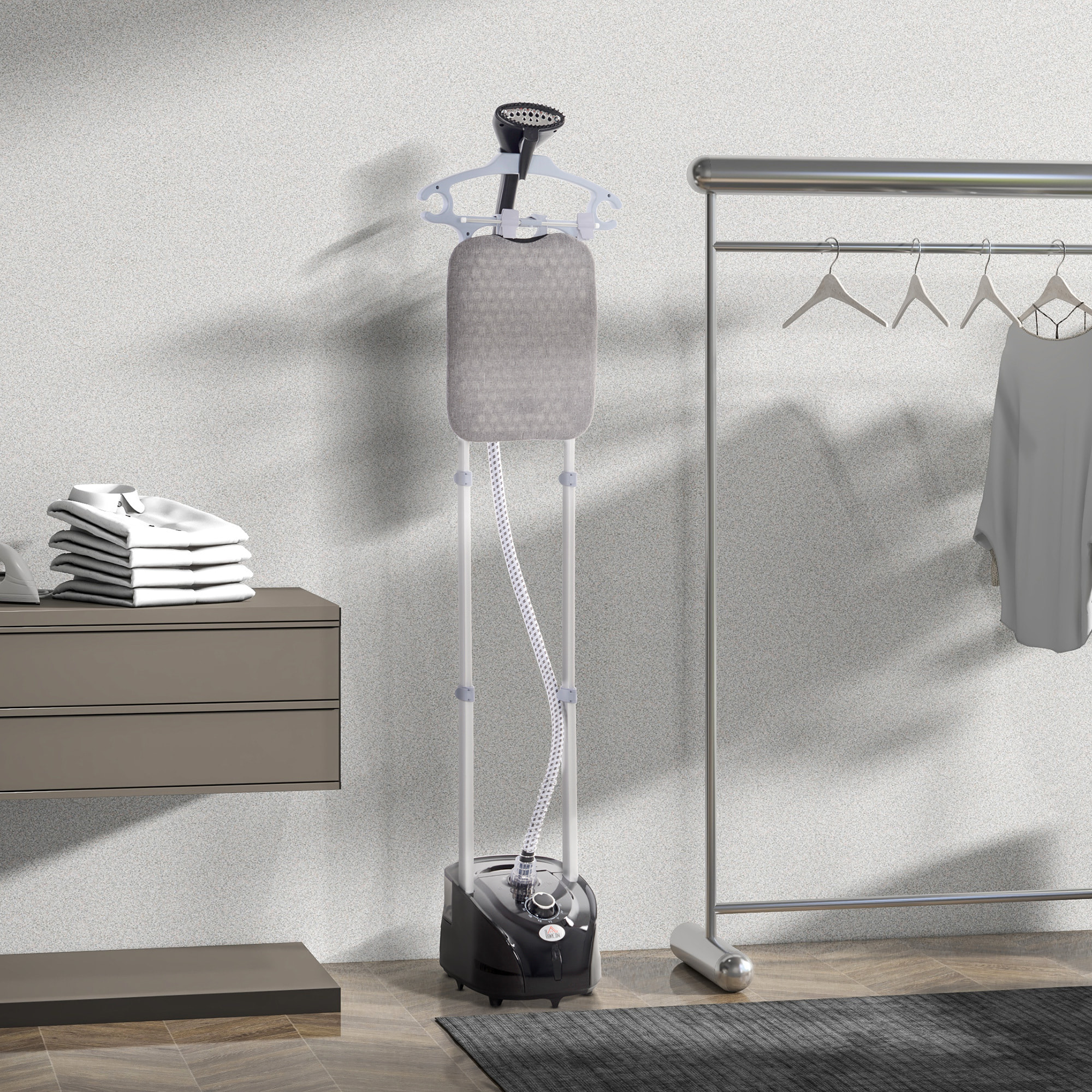 Plancha Vertical 1950W 2â‚¬Â¯L Plancha de Vapor Vertical con Temperatura Ajustable en 11 Niveles y Barra Telescópica Centro de Planchado Vertical para Hogar Oficina Negro