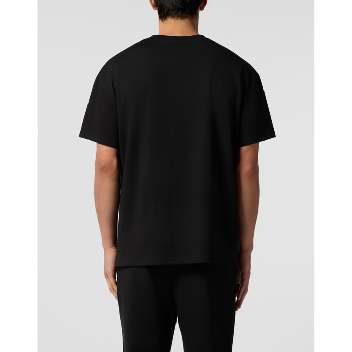 PLEIN SPORT Round Neck T-Shirt Chrome Scratch Edition