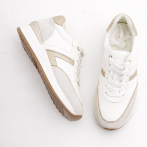 SNEAKERS ALTA CHOCOLA' BIANCO