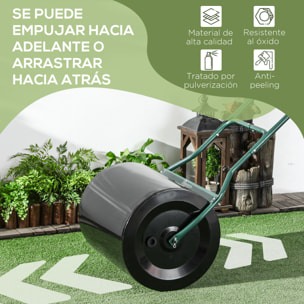 Rodillo para Césped con Capacidad de 60L Diámetro de 50cm