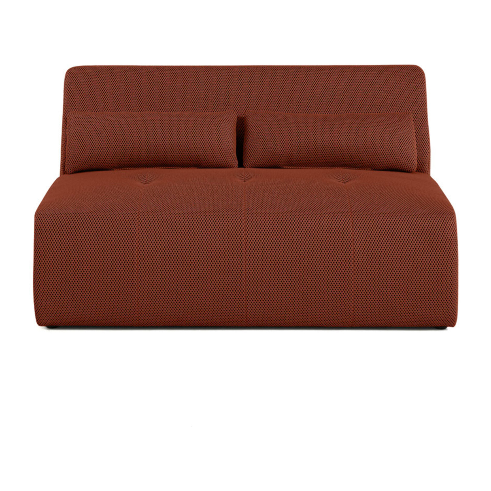 Onyx - canapé droit 2 places - en tissu mailles 3D - Terracotta