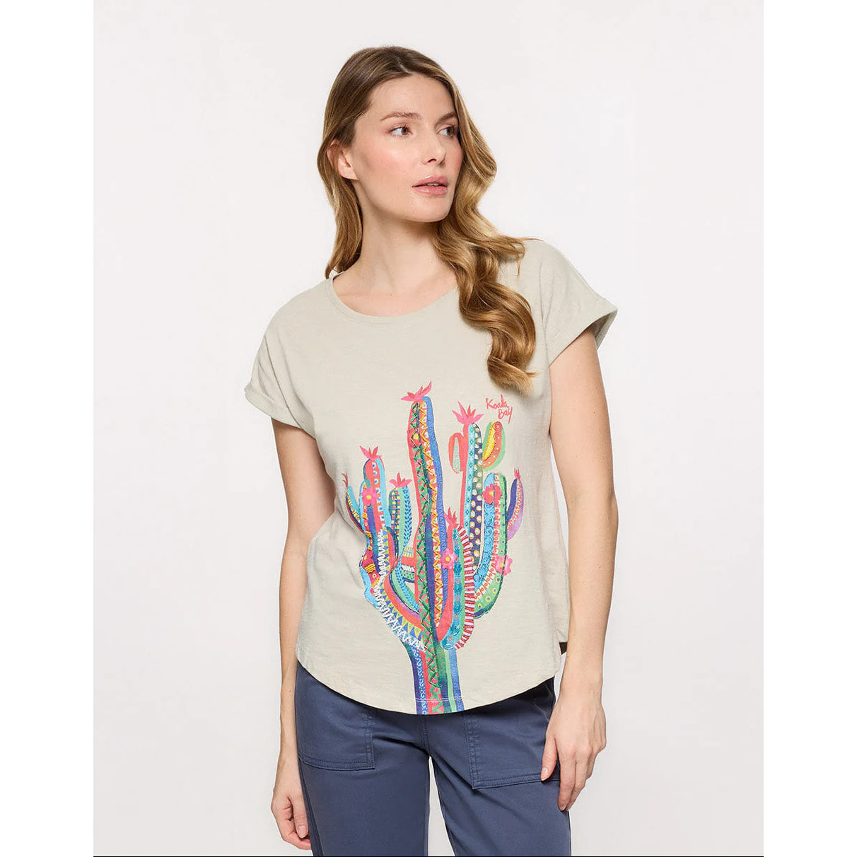 Camiseta Manga Corta Cactus Beige - Cactica