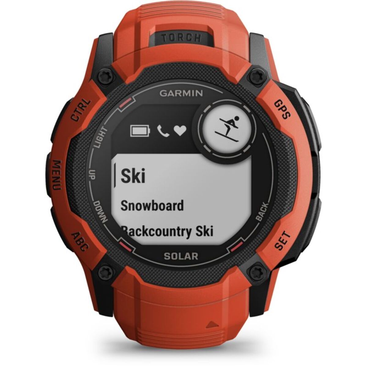 Montre sport GARMIN Instinct 2X Solar Flame red