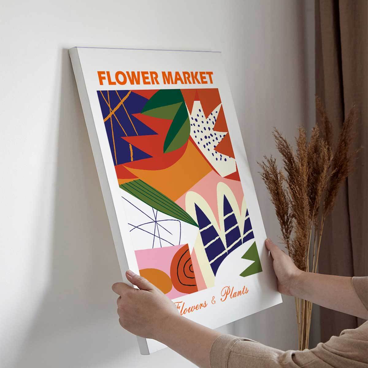 Tableau Flower Market composition florale moderne Toile imprimée