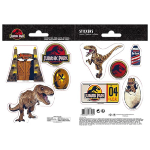 Jurassic Park Adesivi Stickers 16x11 cm 2 Fogli ABYstyle