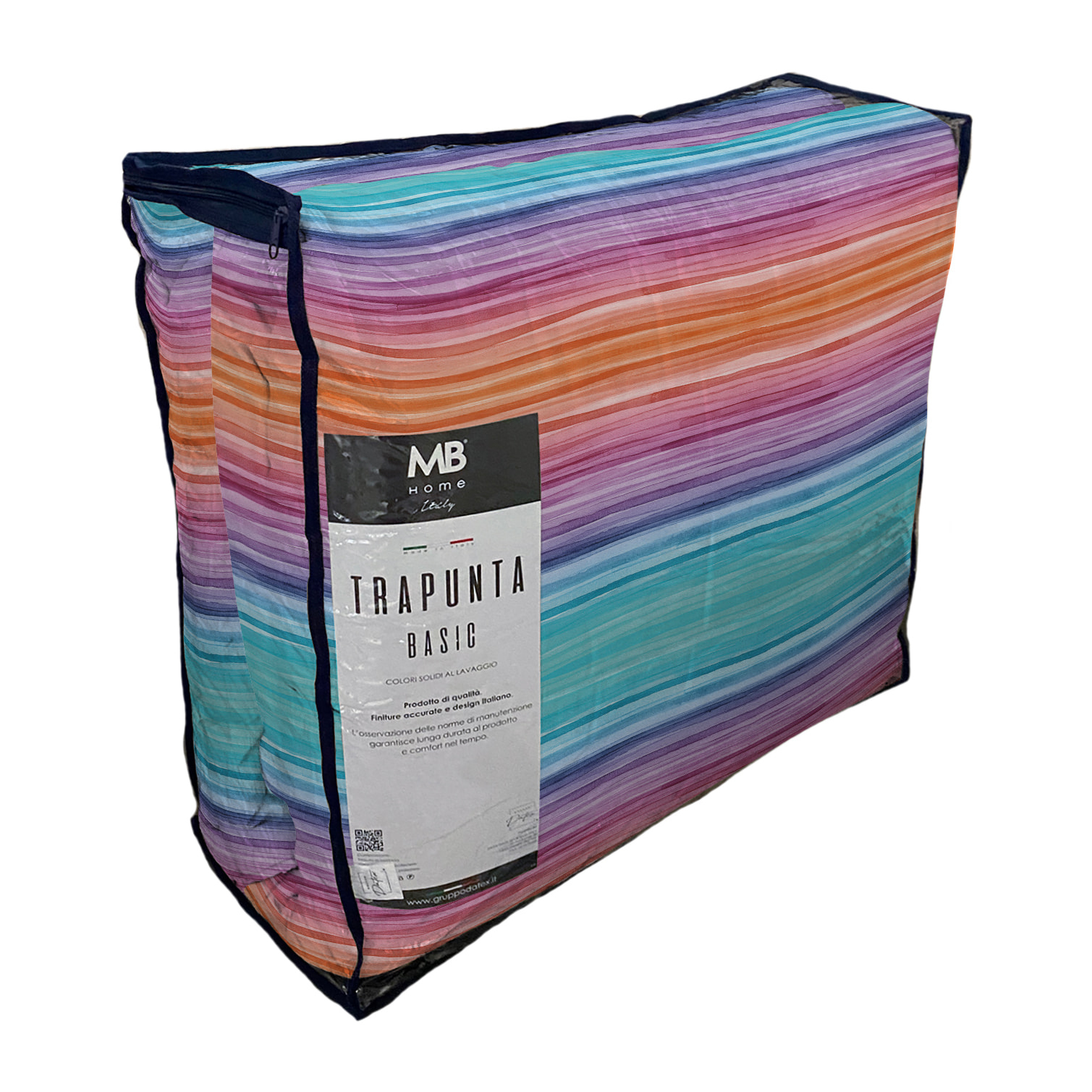 TRAPUNTA INVERNALE BASIC, 200gr, Doubleface, Microfibra, Made in Italy - RAINBOW