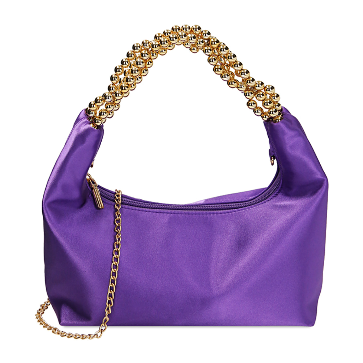 Sac à main violet en satin