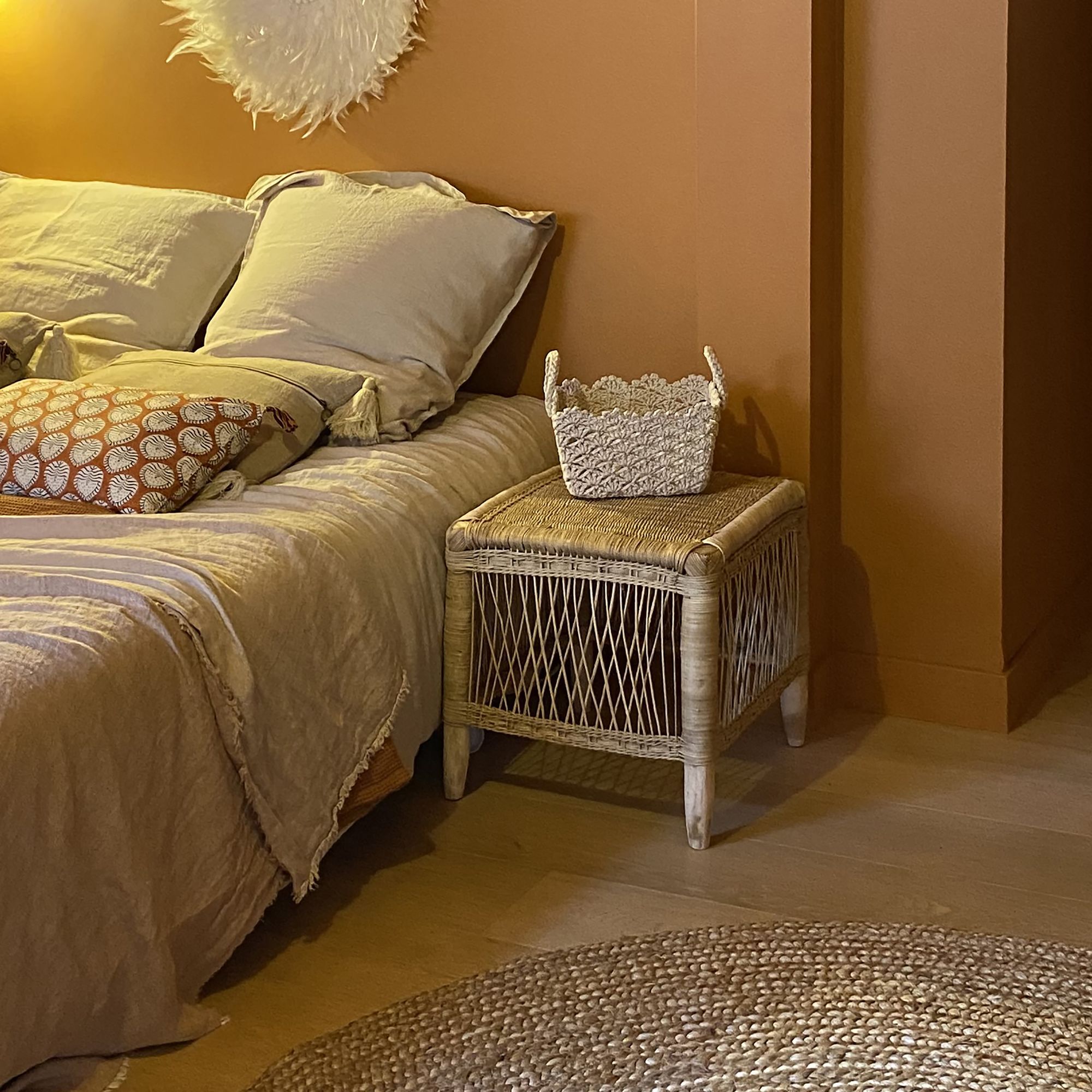 Bout de canapé en rotin ZOMBA