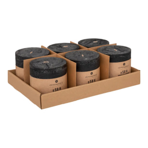 Bougie rustique noir 663g
