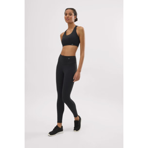 Leggings sportivi a vita alta in cotone nero