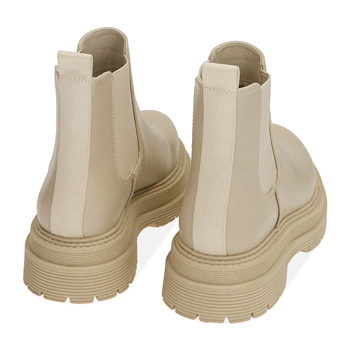 Chelsea boots panna, tacco 5 cm