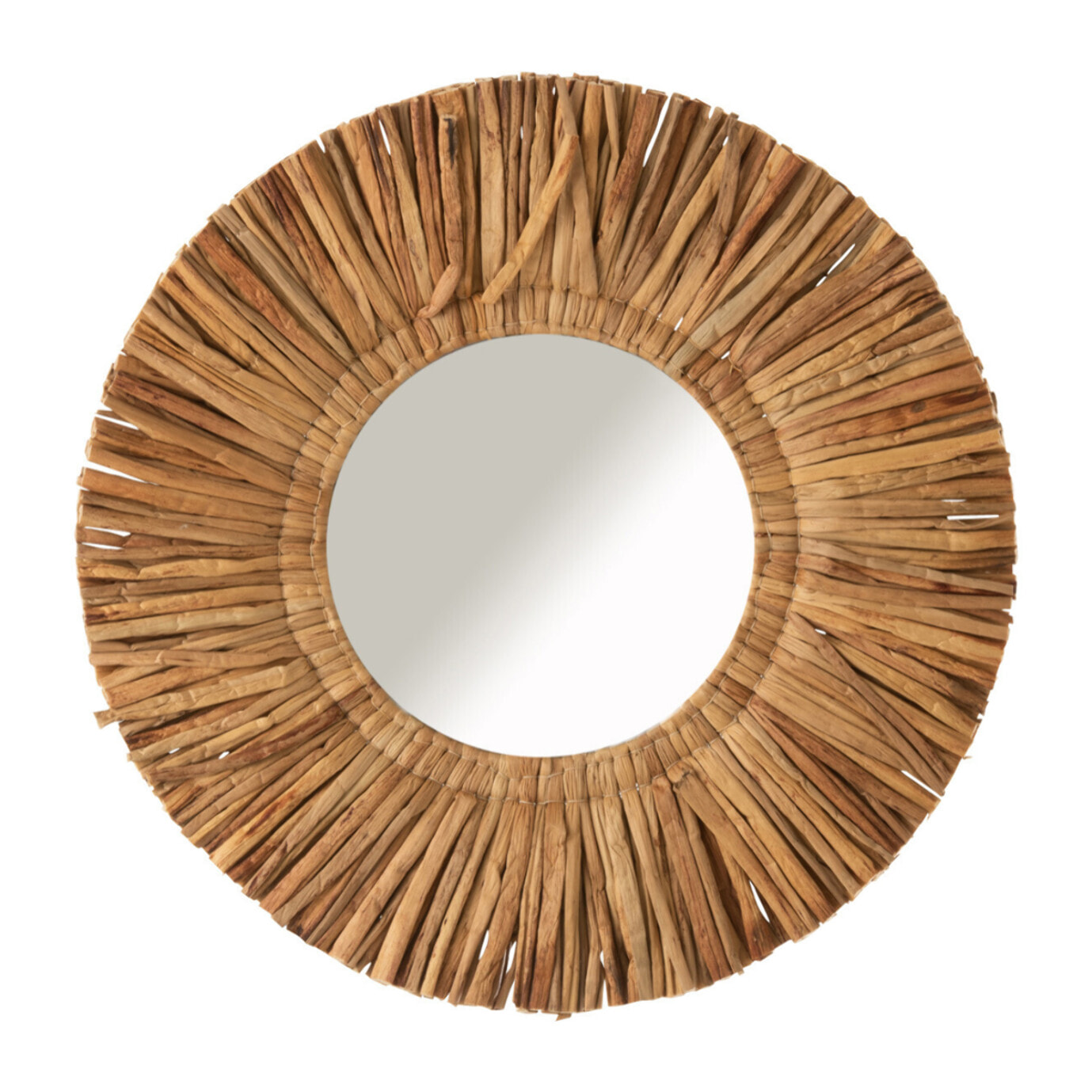 J-Line miroir Maurice Rond - jute - marron - small -  Ø 64 cm