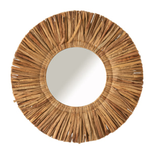 J-Line miroir Maurice Rond - jute - marron - small -  Ø 64 cm