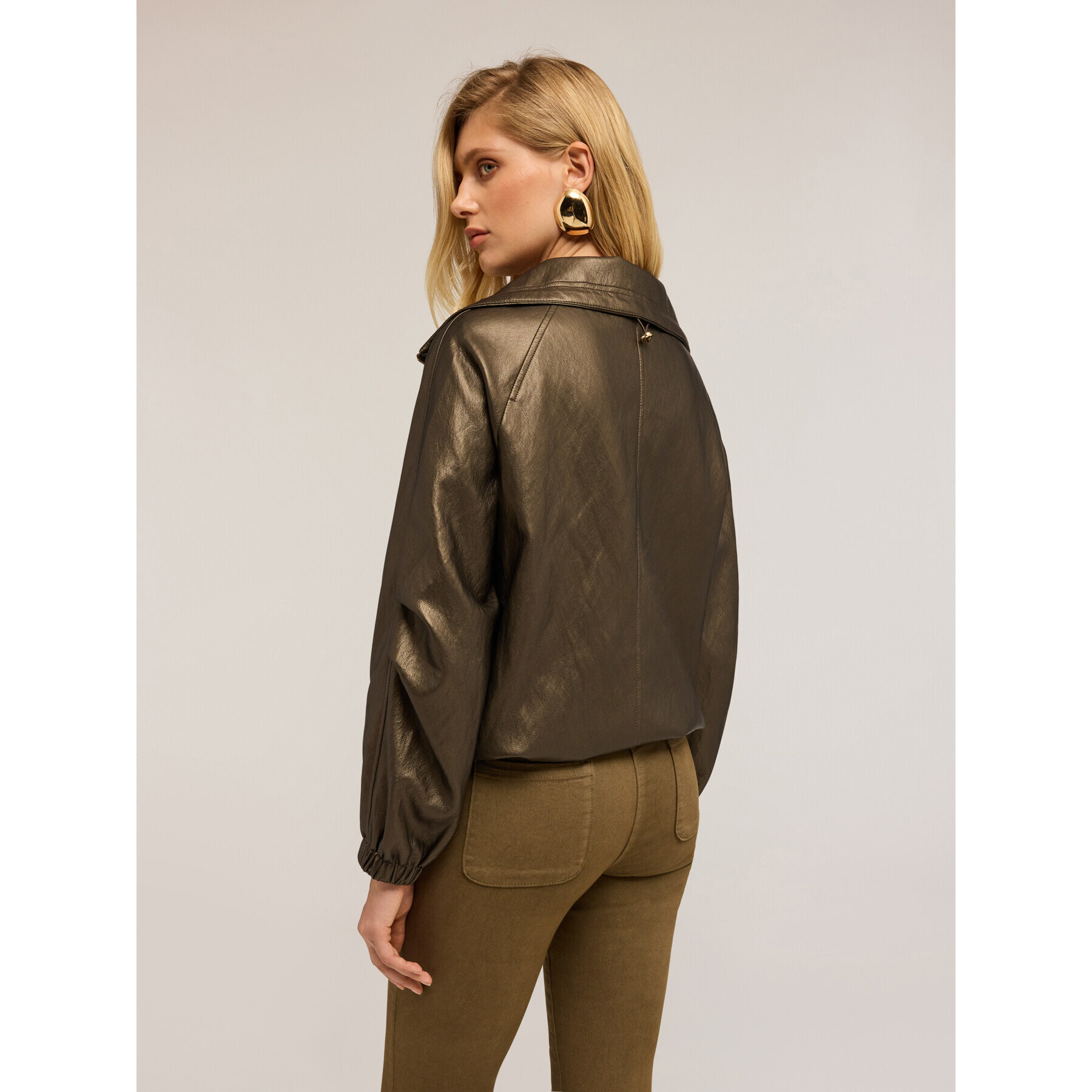 Motivi - Bomber de tela revestida - Verde militare