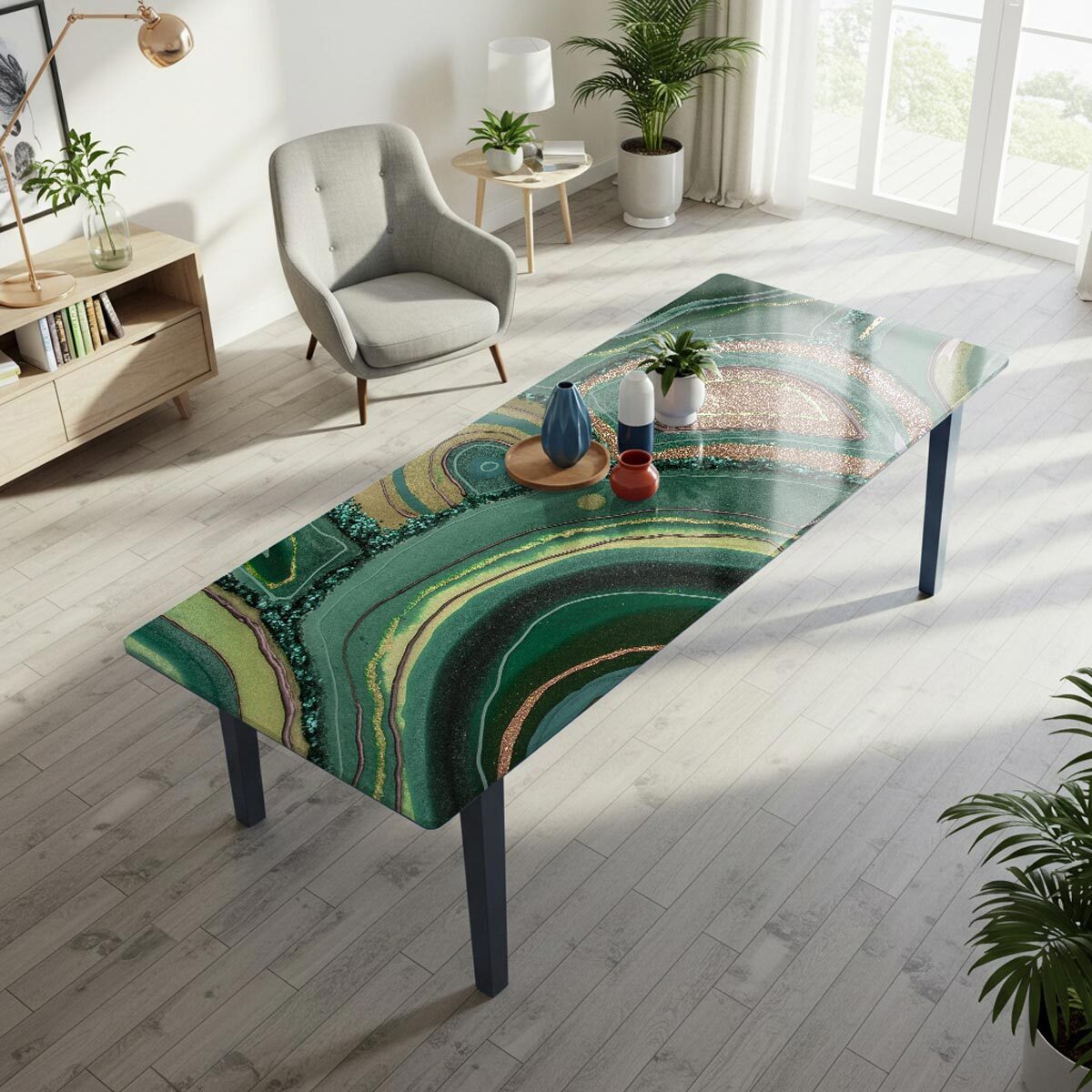 Rouleau revêtement adhésif imperméable - Sticker lavable plan de travail - ÉPOXY TUNDRA