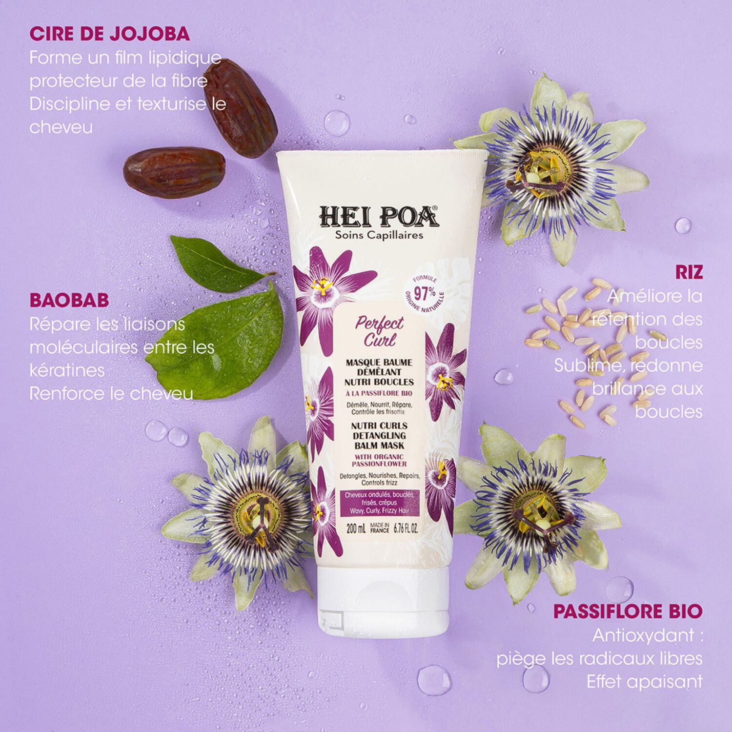 Perfect Curl - Masque Baume Démêlant Nutri Boucles 200 ml