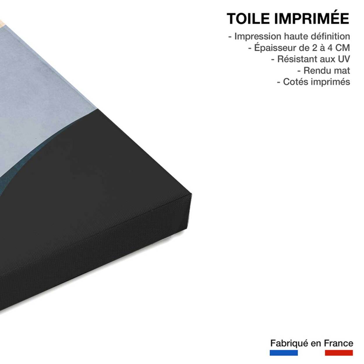 Tableau mémoire de vagues Toile imprimée