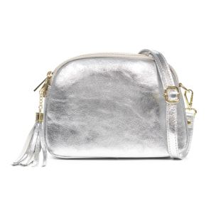 Aliminusa bolso bandolera Mujer. Piel auténtica Gamuza Lacada.