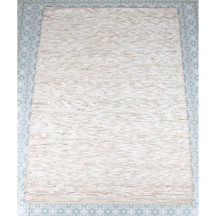 Tapis en coton et jute blanc et beige 170x240cm ANKARA