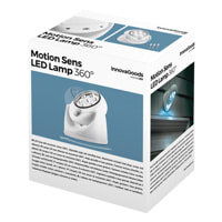 Lampada Led con sensore di movimento - bianco - 12x7 cm