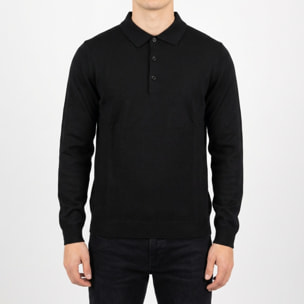 Maglia polo manica lunga finezza 12