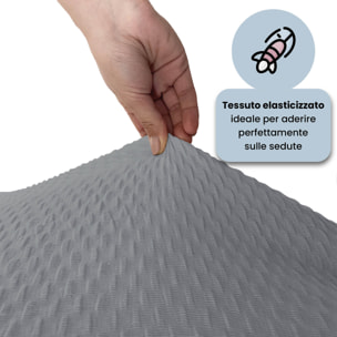 COPPIA VESTISEDIA CON SCHIENALE FASHIONABLE, Microfibra/Cotone/Elastan - GRIGIO SCURO