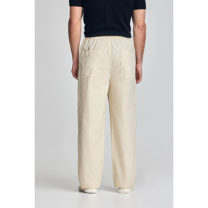 Pantalón Sunset de cintura elástica en beige