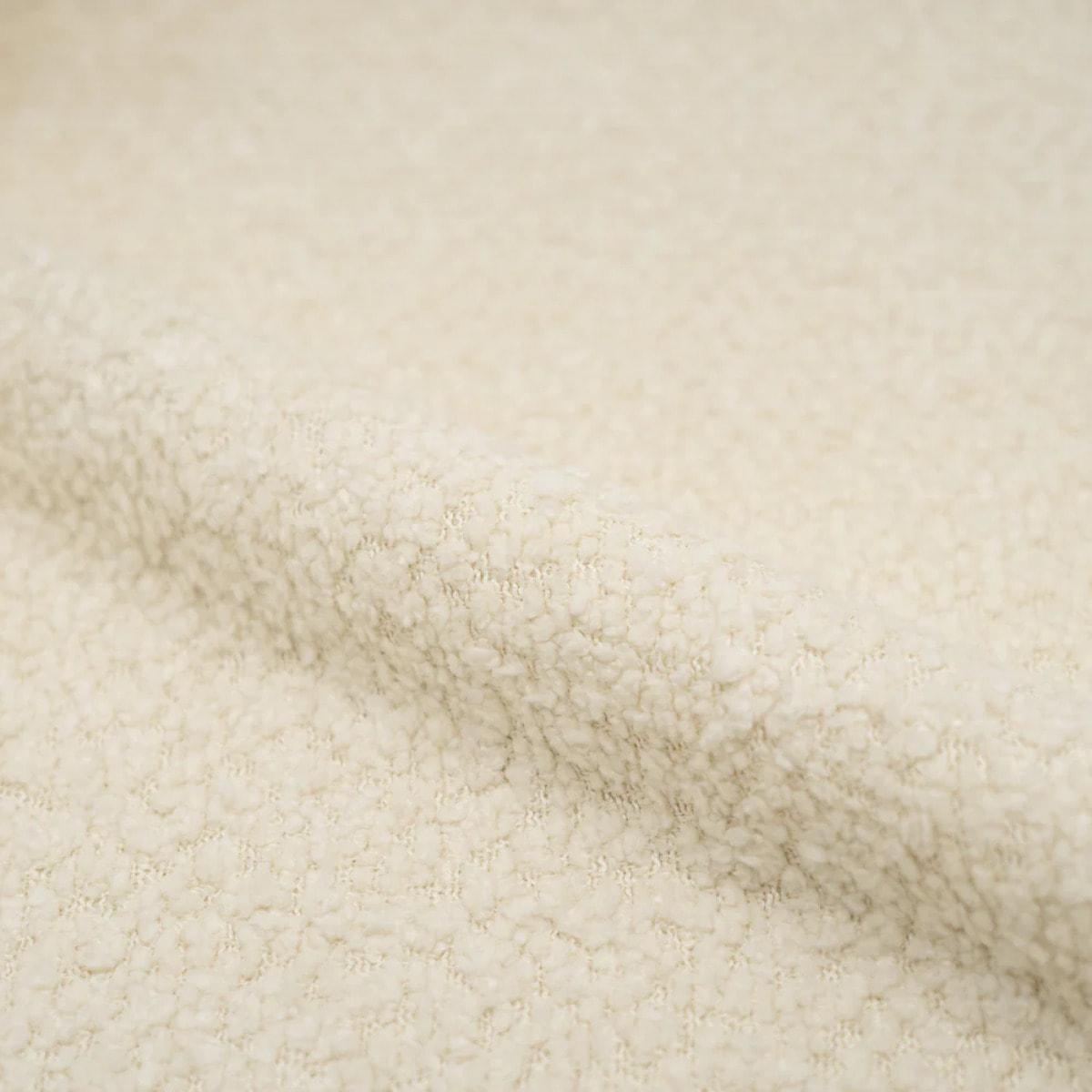Lot de 2 chaises en tissu bouclé beige - Paulette
