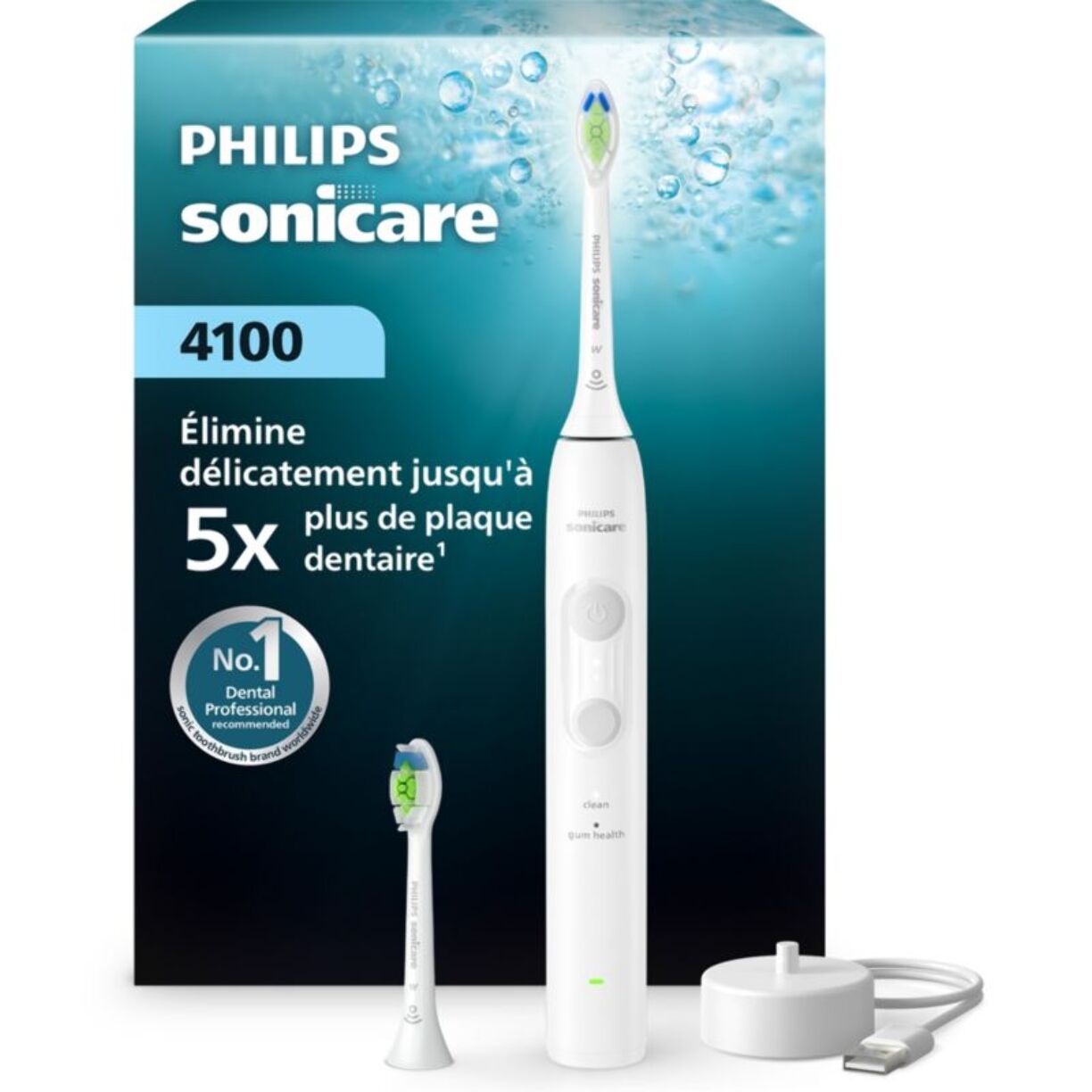 Brosse à dents électrique PHILIPS HX4042/41 Serie 4100 Blanche