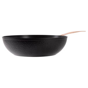 wok ø28x7,8cm en aluminio forjado en color negro mate
