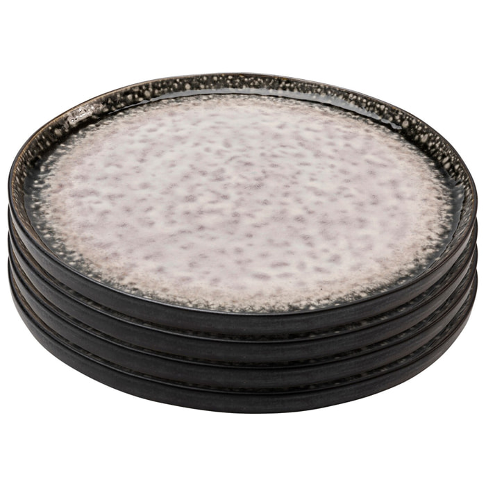 Assiettes Soho grises 27cm set de 4 Kare Design