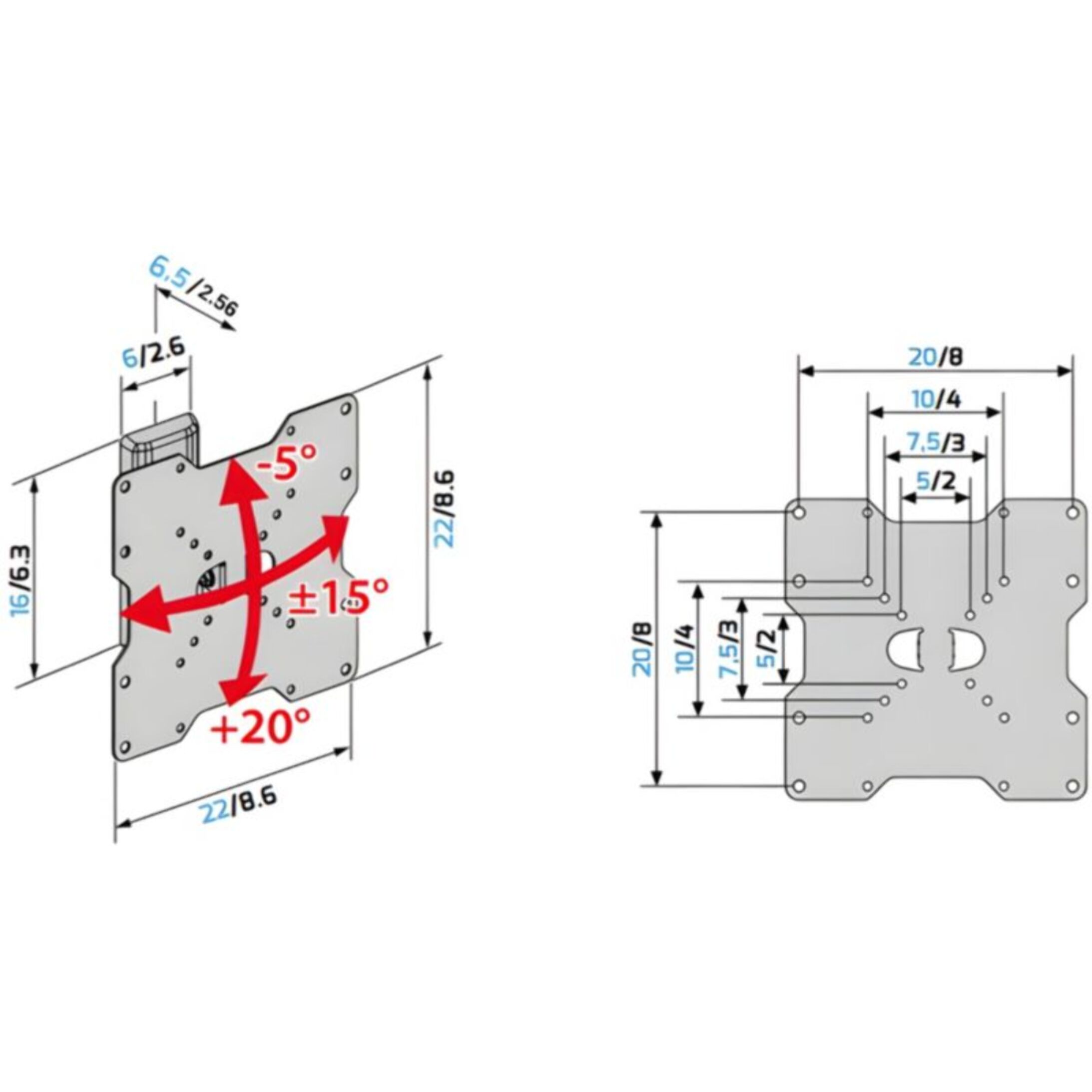 Support mural TV MELICONI FTR 200 FLAT