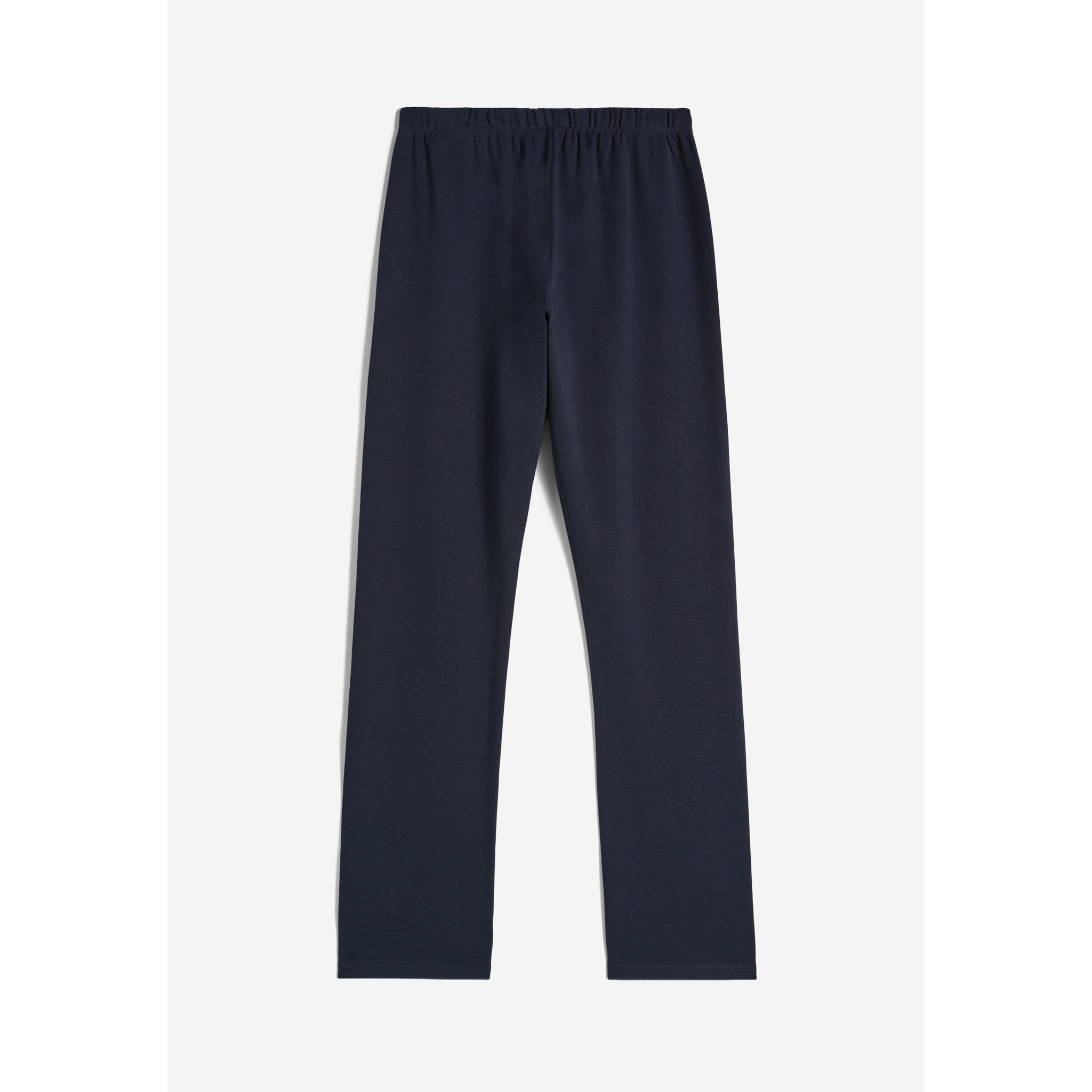 Pantaloni in cotone regular fit vita alta con coulisse