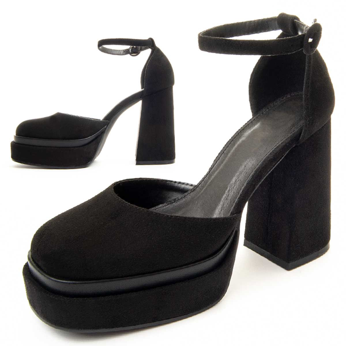 Zapatos de Tacón - Negro - Altura: 12 cm