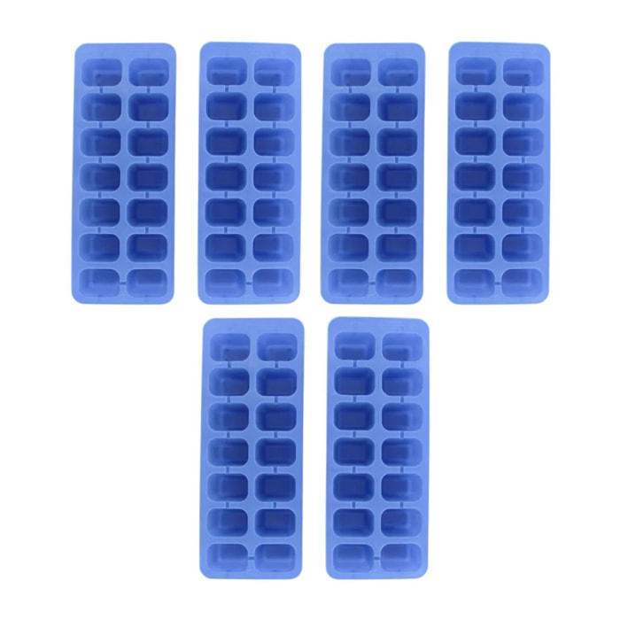 Lot de 6 Bacs à glaçons 14 glaçons Fackelmann Bar Concept