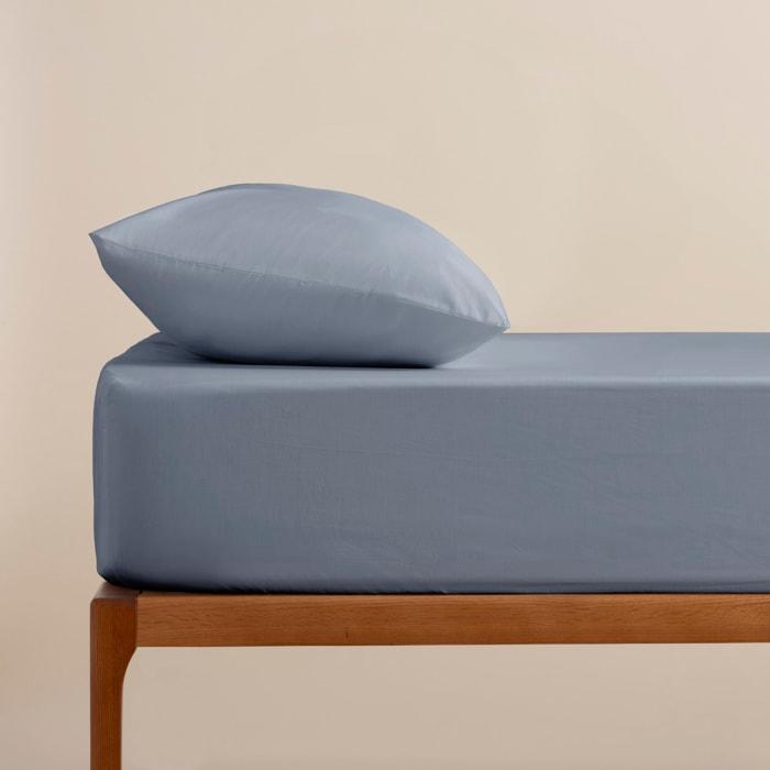 Drap-housse sakura bleu