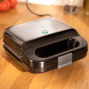 Sandwichera Rock´nToast 4in1. 1000 W de potencia, Capacidad para 2 Sándwiches, A