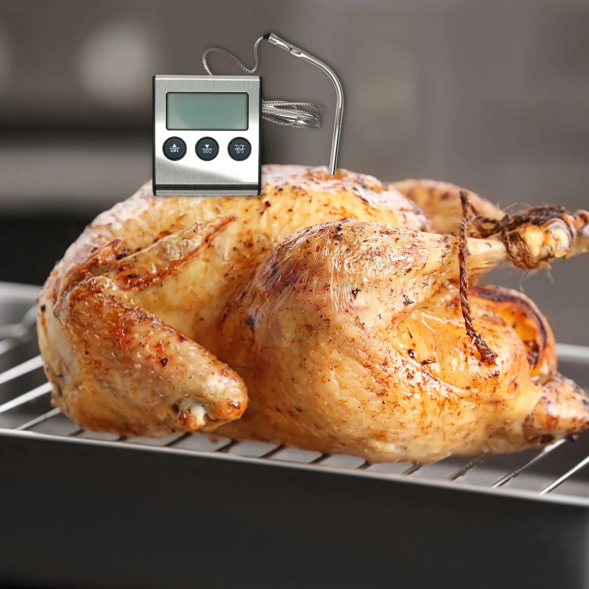 Ensemble de 2 Thermomètres de cuisson digital à sonde Fackelmann
